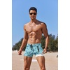 COOFANDY Mens Swim Trunks Swimwear Bathing Suit Swim Brief Square Leg Board Short S-3XL(1 – Blue Whales)
