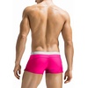 COOFANDY Mens Swim Trunks Swimwear Bathing Suit Swim Brief Square Leg Board Short S-3XL(1 – Fluorescent Pink and White)