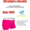 COOFANDY Mens Swim Trunks Swimwear Bathing Suit Swim Brief Square Leg Board Short S-3XL(1 – Fluorescent Pink and White)