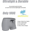COOFANDY Mens Swim Trunks Swimwear Bathing Suit Swim Brief Square Leg Board Short S-3XL(1 – Grey)