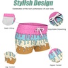 COOFANDY Mens Swim Trunks Swimwear Bathing Suit Swim Brief Square Leg Board Short S-3XL(1 – Multicolor Ice Cream)