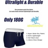 COOFANDY Mens Swim Trunks Swimwear Bathing Suit Swim Brief Square Leg Board Short S-3XL(1 – Navy and White)