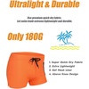 COOFANDY Mens Swim Trunks Swimwear Bathing Suit Swim Brief Square Leg Board Short S-3XL(1 – Orange)