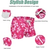 COOFANDY Mens Swim Trunks Swimwear Bathing Suit Swim Brief Square Leg Board Short S-3XL(1 – Pink Flower)