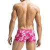 COOFANDY Mens Swim Trunks Swimwear Bathing Suit Swim Brief Square Leg Board Short S-3XL(1 – Pink Flower)