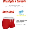COOFANDY Mens Swim Trunks Swimwear Bathing Suit Swim Brief Square Leg Board Short S-3XL(1 – Red and White)