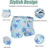 COOFANDY Mens Swim Trunks Swimwear Bathing Suit Swim Brief Square Leg Board Short S-3XL(1 – Starfish Print)