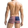 COOFANDY Mens Swim Trunks Swimwear Bathing Suit Swim Brief Square Leg Board Short S-3XL(American Flag(deep Navy))