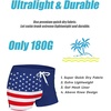 COOFANDY Mens Swim Trunks Swimwear Bathing Suit Swim Brief Square Leg Board Short S-3XL(American Flag(navy))