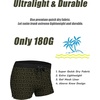 COOFANDY Mens Swim Trunks Swimwear Bathing Suit Swim Brief Square Leg Board Short S-3XL(Army Green and Black Triangle)