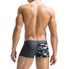 COOFANDY Mens Swim Trunks Swimwear Bathing Suit Swim Brief Square Leg Board Short S-3XL(Black and Camo)