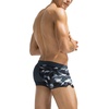 COOFANDY Mens Swim Trunks Swimwear Bathing Suit Swim Brief Square Leg Board Short S-3XL(Black and Camo)