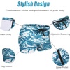COOFANDY Mens Swim Trunks Swimwear Bathing Suit Swim Brief Square Leg Board Short S-3XL(Blue Liquid)
