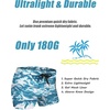 COOFANDY Mens Swim Trunks Swimwear Bathing Suit Swim Brief Square Leg Board Short S-3XL(Blue Liquid)