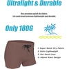 COOFANDY Mens Swim Trunks Swimwear Bathing Suit Swim Brief Square Leg Board Short S-3XL(Brown)
