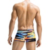 COOFANDY Mens Swim Trunks Swimwear Bathing Suit Swim Brief Square Leg Board Short S-3XL(Colorful Ribbon)