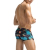 COOFANDY Mens Swim Trunks Swimwear Bathing Suit Swim Brief Square Leg Board Short S-3XL(Green Leaves)