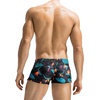 COOFANDY Mens Swim Trunks Swimwear Bathing Suit Swim Brief Square Leg Board Short S-3XL(Green Leaves)