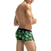 COOFANDY Mens Swim Trunks Swimwear Bathing Suit Swim Brief Square Leg Board Short S-3XL(Green Monstera)
