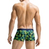 COOFANDY Mens Swim Trunks Swimwear Bathing Suit Swim Brief Square Leg Board Short S-3XL(Green Monstera)