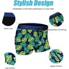 COOFANDY Mens Swim Trunks Swimwear Bathing Suit Swim Brief Square Leg Board Short S-3XL(Green Monstera)