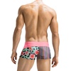 COOFANDY Mens Swim Trunks Swimwear Bathing Suit Swim Brief Square Leg Board Short S-3XL(Stripe and Flower)