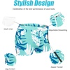 COOFANDY Mens Swim Trunks Swimwear Bathing Suit Swim Brief Square Leg Board Short S-3XL(Tropical Leaves)
