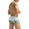 COOFANDY Mens Swim Trunks Swimwear Bathing Suit Swim Brief Square Leg Board Short S-3XL(Tropical Print)