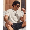 COOFANDY Mens T Shirts Short Sleeve Heavyweight Tshirt Casual Crew Neck Tee Shirts for Men(Beige)