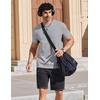COOFANDY Mens T Shirts Short Sleeve Heavyweight Tshirt Casual Crew Neck Tee Shirts for Men(Grey)