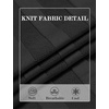 COOFANDY Mens T-Shirts Short Sleeve Knit Shirt Crew Neck Sweater Fashion Casual Textured Pullover Tees(01-black)