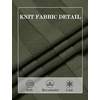 COOFANDY Mens T-Shirts Short Sleeve Knit Shirt Crew Neck Sweater Fashion Casual Textured Pullover Tees(Army Green)