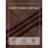 COOFANDY Mens T-Shirts Short Sleeve Knit Shirt Crew Neck Sweater Fashion Casual Textured Pullover Tees(Brown)