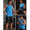 COOFANDY Men’s Workout Gym Tank Tops Quick Dry Muscle Sleeveless Shirts UPF 50+ Running Summer Beach Athletic Swim Shirt(Royal Blue)