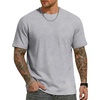 COOFANDY Mens T Shirts Short Sleeve Heavyweight Tshirt Casual Crew Neck Tee Shirts for Men(Grey)