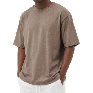 COOFANDY Men’s Cotton T-Shirts Oversized Shirt Short Sleeves Streetwear Loose Fit Summer Tee Tops Washed Basic Unisex Shirts(Khaki)