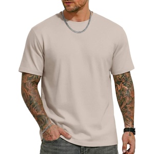 COOFANDY Mens T Shirts Short Sleeve Heavyweight Tshirt Casual Crew Neck Tee Shirts for Men(Khaki)