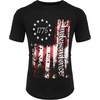 COOFANDY Men’s Muscle T-Shirt Pleated Raglan Sleeve Bodybuilding Gym Tee Short Sleeve Fashion Workout Shirts Hipster Shirt(Independence Day Series-1)