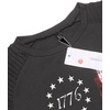 COOFANDY Men’s Muscle T-Shirt Pleated Raglan Sleeve Bodybuilding Gym Tee Short Sleeve Fashion Workout Shirts Hipster Shirt(Independence Day Series-grey)