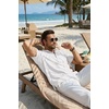 COOFANDY Men’s Casual Henley Shirt Band Collar Short Sleeve Shirt for Mens Summer Beach T-Shirts Vacation(White)