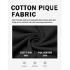 COOFANDY Men’s Casual Henley Shirt Short Sleeve Cotton Pique Band Collar Shirt Summer Button Basic Tee Shirts(Black)