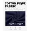 COOFANDY Men’s Casual Henley Shirt Short Sleeve Cotton Pique Band Collar Shirt Summer Button Basic Tee Shirts(Navy Blue)