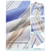 COOFANDY Mens Short Sleeve Casual Shirts Button Down Striped Summer Shirts Textured Vacation Beach Shirt(B White/Blue/Orange)