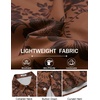 COOFANDY Mens Hawaiian Shirt Short Sleeve Button Down Beach Vacation Shirt Retro Summer Tropical Shirts(Brown Floral Bloom)