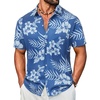 A - Blue & Light Blue Floral