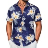 F - Deep Blue & Yellow White Floral