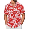 I - Red & White Floral