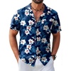 Navy Blue - Floral