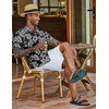 COOFANDY Men’s Hawaiian Shirt Short Sleeve Summer Button Down Shirts Tropical Vacation Beach Aloha Shirts with Pocket(Black – White Leaf)