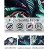 COOFANDY Men’s Hawaiian Shirt Short Sleeve Summer Button Down Shirts Tropical Vacation Beach Aloha Shirts with Pocket(Navy – Flamingo)